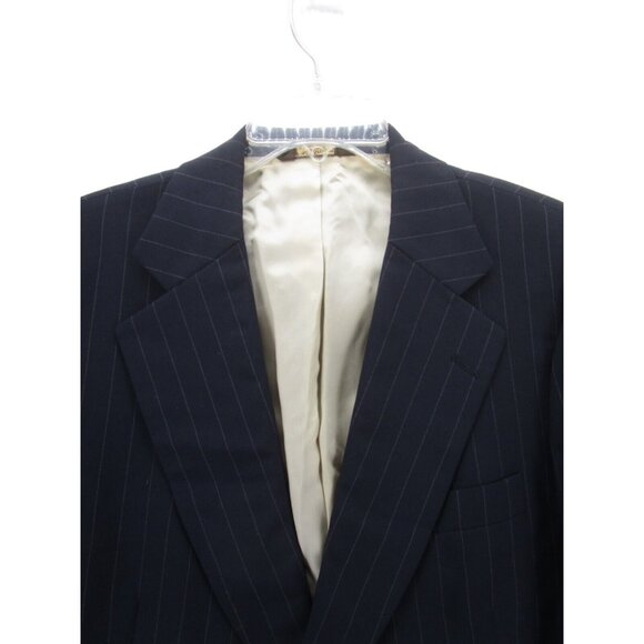 Paul Stuart Sport Coat 40 Blazer Pinstriped Business Jacket Preppy - Picture 2 of 12